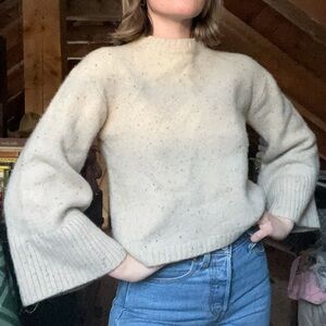 Zara Light Beige Knitwear/ 99% wool / cropped